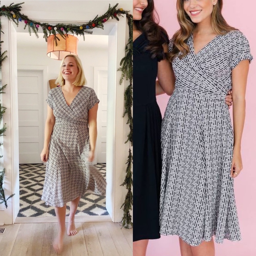 Gal Meets Glam💕 Carson Variegated Gingham Dress - Picture 3 of 7